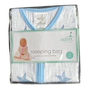 ADEN by Aden & Anais Dapper Stars Sleeping Bag Baby Sz Small 0-6 Months NEW
